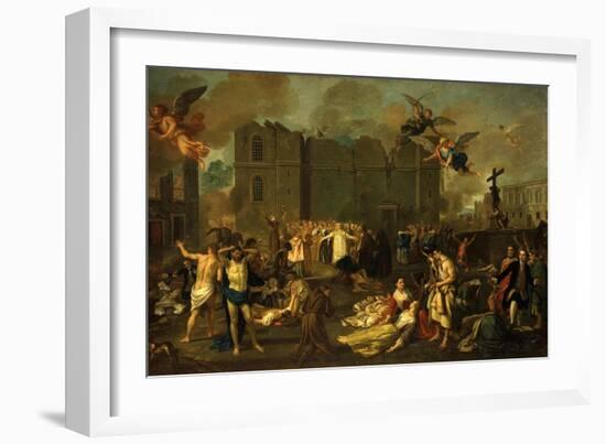 Earthquake in Lisbon, Portugal, 1755-Jao A. Stroberle-Framed Giclee Print