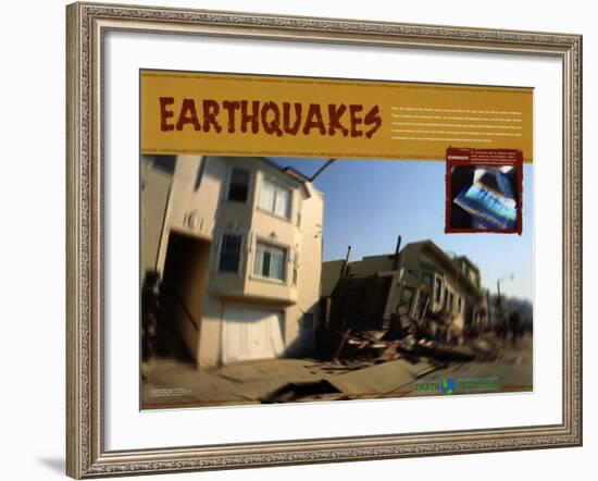 Earthquakes-null-Framed Art Print