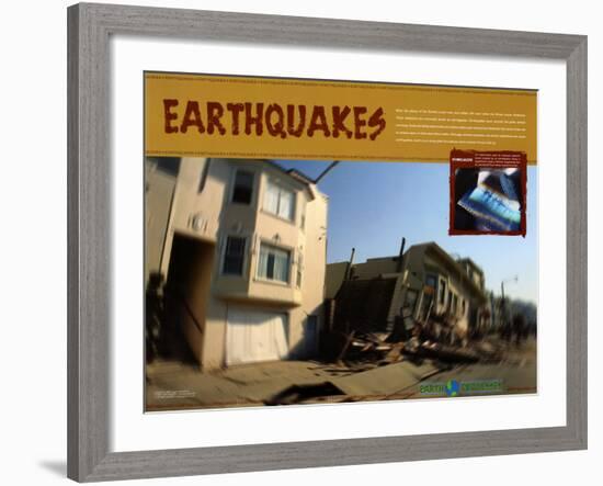 Earthquakes-null-Framed Art Print