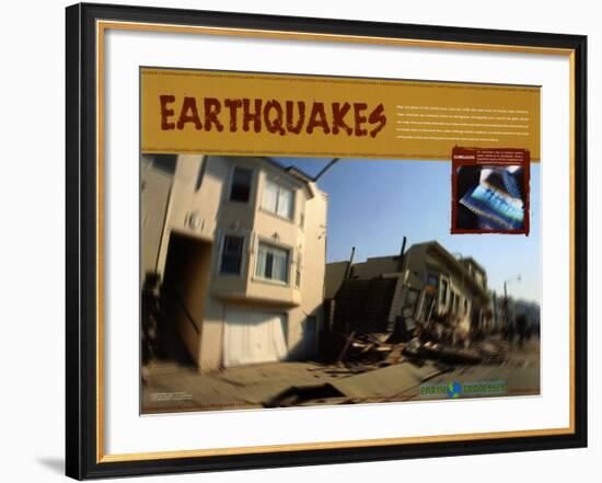 Earthquakes-null-Framed Art Print