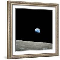 Earthrise Over Moon, Apollo 8-null-Framed Premium Photographic Print