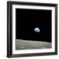 Earthrise Over Moon, Apollo 8-null-Framed Premium Photographic Print