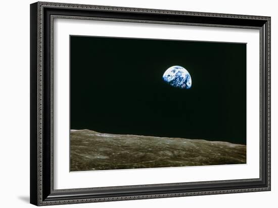 Earthrise Over Moon, Apollo 8-null-Framed Photographic Print