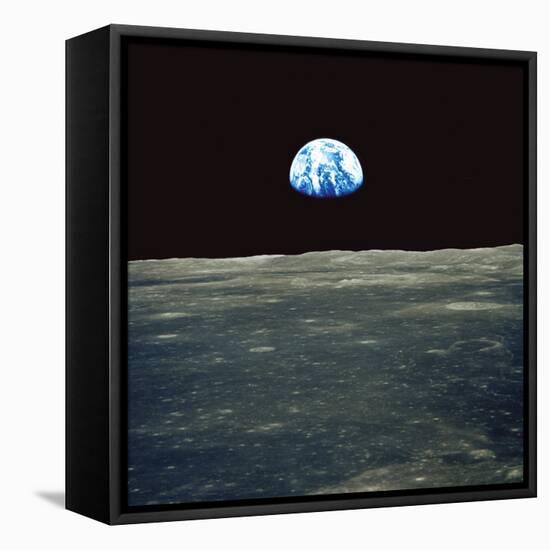 Earthrise Photographed From Apollo 11 Spacecraft-null-Framed Premier Image Canvas