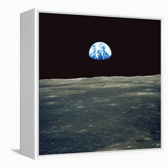 Earthrise Photographed From Apollo 11 Spacecraft-null-Framed Premier Image Canvas