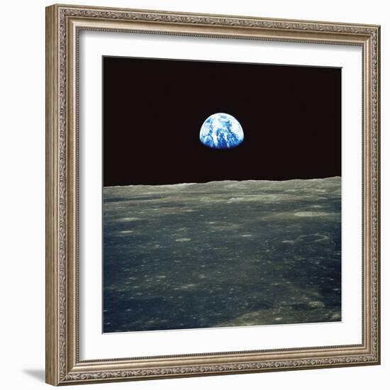 Earthrise Photographed From Apollo 11 Spacecraft-null-Framed Premium Photographic Print