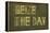 Earthy Background And Design Element Depicting The Words "Seize The Day"-nagib-Framed Stretched Canvas