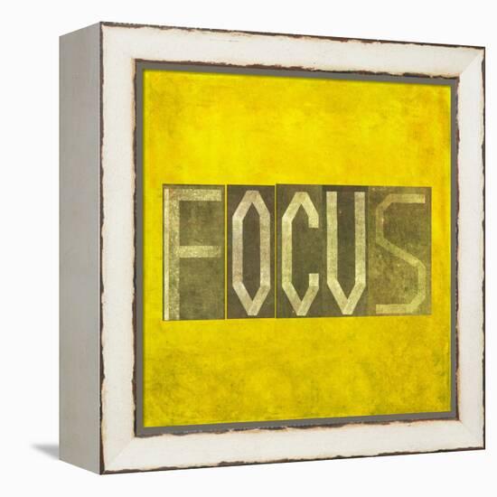 Earthy Background Image And Design Element Depicting The Word "Focus"-nagib-Framed Stretched Canvas