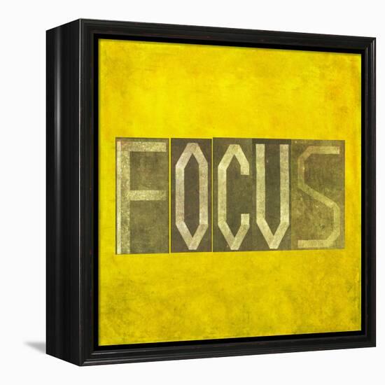 Earthy Background Image And Design Element Depicting The Word "Focus"-nagib-Framed Stretched Canvas