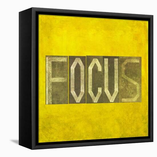 Earthy Background Image And Design Element Depicting The Word "Focus"-nagib-Framed Stretched Canvas