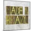 Earthy Background Image And Design Element Depicting The Words "Made In Brazil"-nagib-Mounted Art Print