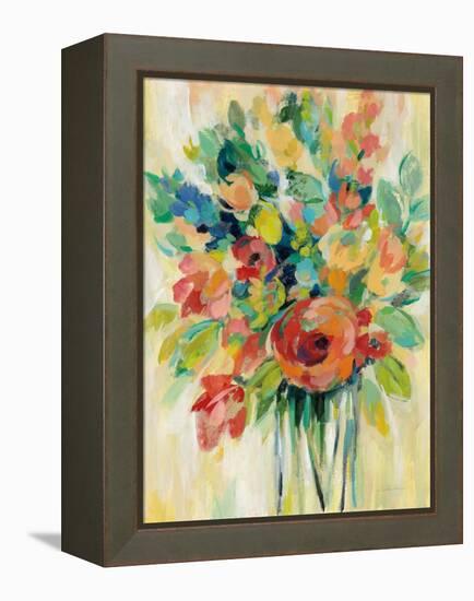 Earthy Colors Bouquet I-Silvia Vassileva-Framed Stretched Canvas
