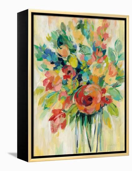 Earthy Colors Bouquet I-Silvia Vassileva-Framed Stretched Canvas