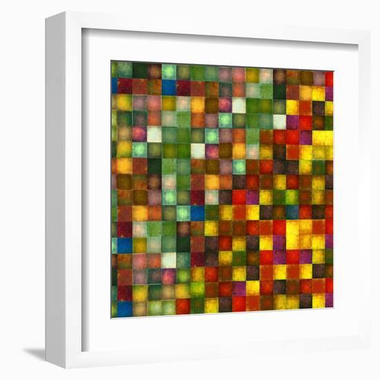 Earthy Geometric Background Image And Design Element-nagib-Framed Art Print