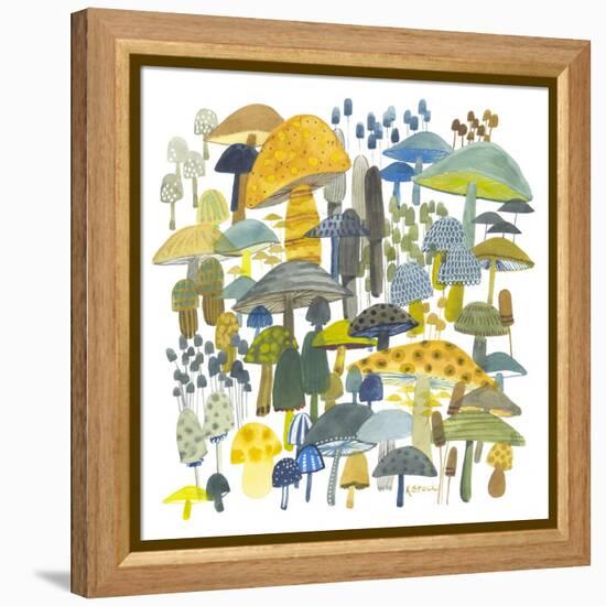 Earthy Shrooms-Kerstin Stock-Framed Stretched Canvas