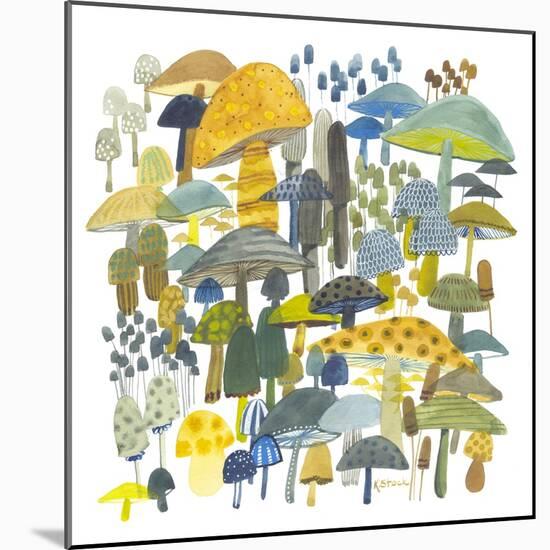 Earthy Shrooms-Kerstin Stock-Mounted Art Print