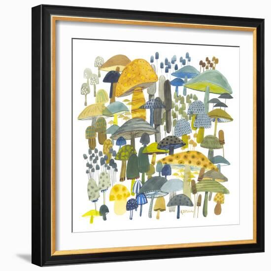 Earthy Shrooms-Kerstin Stock-Framed Art Print