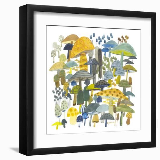 Earthy Shrooms-Kerstin Stock-Framed Art Print