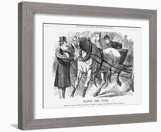 Easing the Curb, 1869-John Tenniel-Framed Giclee Print