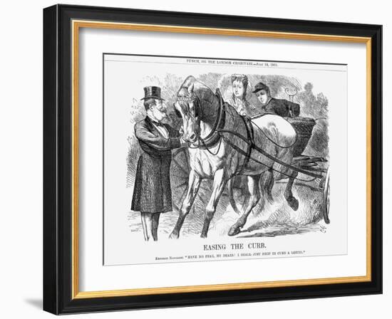 Easing the Curb, 1869-John Tenniel-Framed Giclee Print