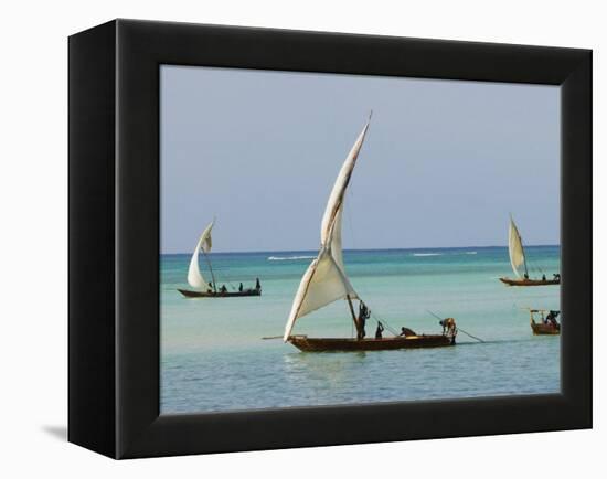 East Africa, Tanzania, Zanzibar, A Traditional Dhow, India, and East Africa-Paul Harris-Framed Premier Image Canvas