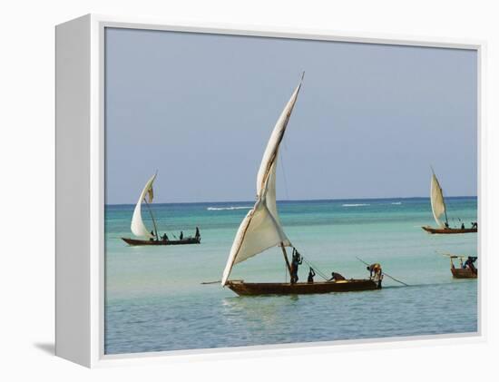 East Africa, Tanzania, Zanzibar, A Traditional Dhow, India, and East Africa-Paul Harris-Framed Premier Image Canvas