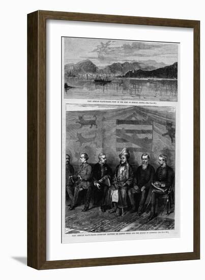 East African Slave-Trade - Interview between Sir Bartle Frere and the Sultan of Zanzibar. See Page-null-Framed Giclee Print