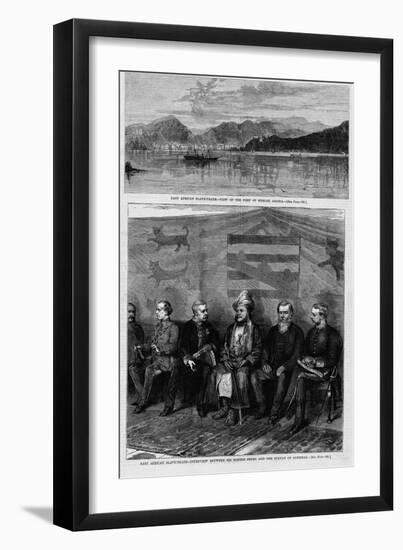 East African Slave-Trade - Interview between Sir Bartle Frere and the Sultan of Zanzibar. See Page-null-Framed Giclee Print