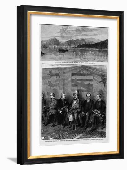 East African Slave-Trade - Interview between Sir Bartle Frere and the Sultan of Zanzibar. See Page-null-Framed Giclee Print