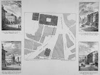 Plan of Proposals for King William Street, City of London, 1832-East and Blades-Framed Premier Image Canvas