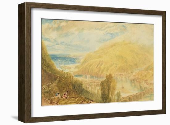 East and West Looe, Cornwall, C.1816-J. M. W. Turner-Framed Giclee Print