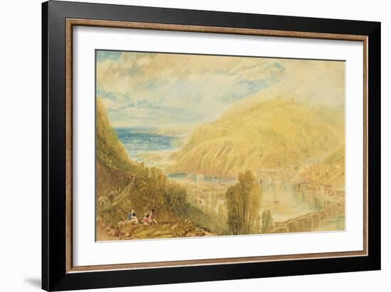 East and West Looe, Cornwall, C.1816-J. M. W. Turner-Framed Giclee Print