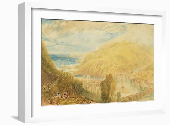 East and West Looe, Cornwall, C.1816-J. M. W. Turner-Framed Giclee Print