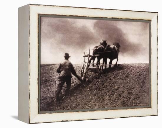 East Anglian Life: A Stiff Pull-Emerson Peter Henry-Framed Premier Image Canvas