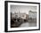 East Bank of Vltava River with Dancing House and Jiraskuv Bridge, Prague, Czech Republic-Nick Servian-Framed Photographic Print