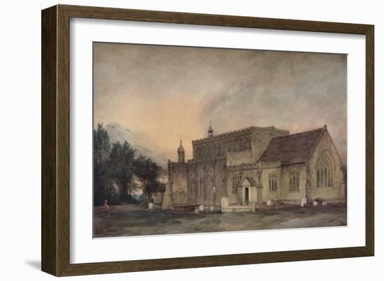 'East Bergholt Church from the South-East', 1811-John Constable-Framed Giclee Print