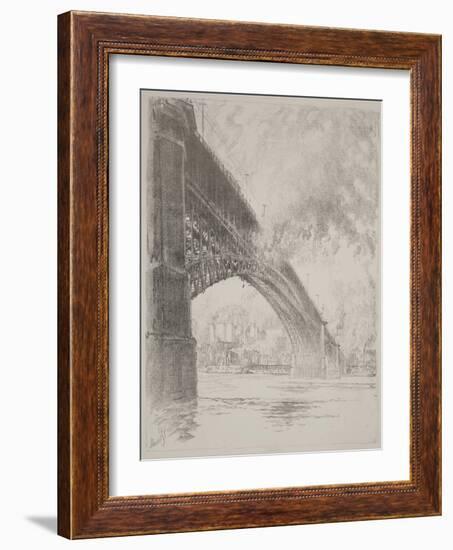 East Bridge, St Louis, 1919 (Litho)-Joseph Pennell-Framed Giclee Print