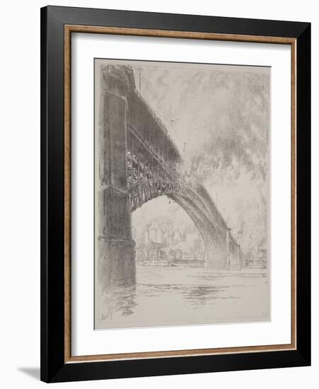 East Bridge, St Louis, 1919 (Litho)-Joseph Pennell-Framed Giclee Print