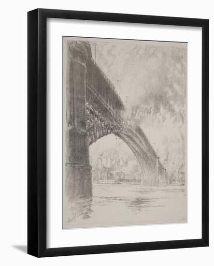 East Bridge, St Louis, 1919 (Litho)-Joseph Pennell-Framed Giclee Print