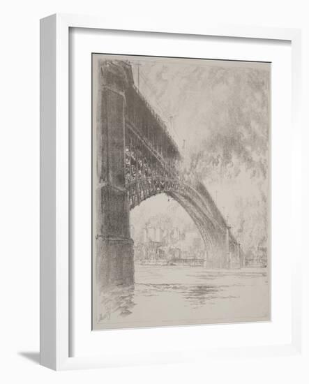 East Bridge, St Louis, 1919 (Litho)-Joseph Pennell-Framed Giclee Print