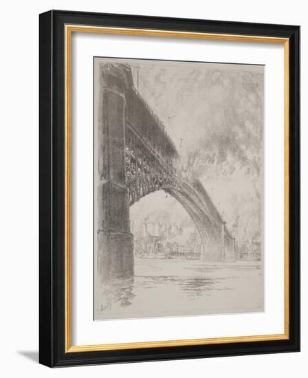 East Bridge, St Louis, 1919 (Litho)-Joseph Pennell-Framed Giclee Print