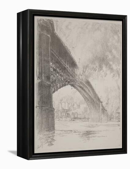 East Bridge, St Louis, 1919 (Litho)-Joseph Pennell-Framed Premier Image Canvas