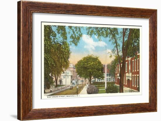 East Broad Street, Westerly, Rhode Island-null-Framed Art Print