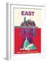 East By Train - Liberty Bell Philadelphia, Washington, New York-David Klein-Framed Art Print