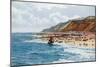 East Cliff and Sands, Cromer-Alfred Robert Quinton-Mounted Giclee Print