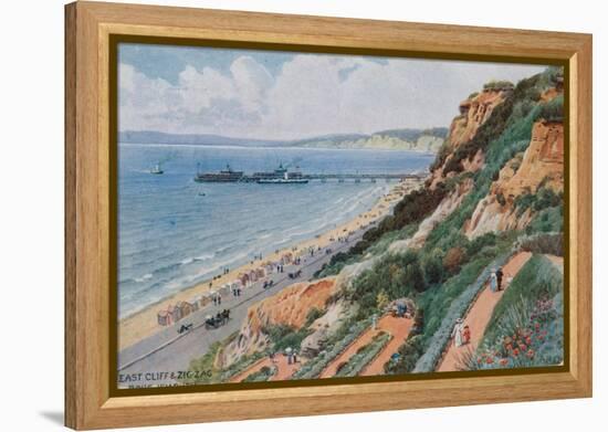 East Cliff and Zig Zag, Bournemouth-Alfred Robert Quinton-Framed Premier Image Canvas