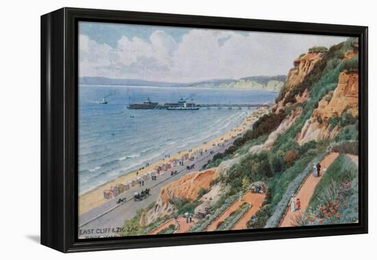 East Cliff and Zig Zag, Bournemouth-Alfred Robert Quinton-Framed Premier Image Canvas