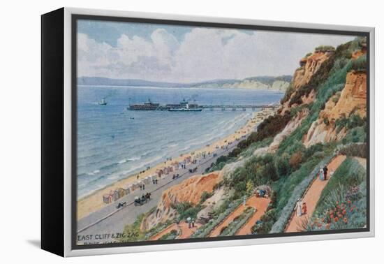 East Cliff and Zig Zag, Bournemouth-Alfred Robert Quinton-Framed Premier Image Canvas