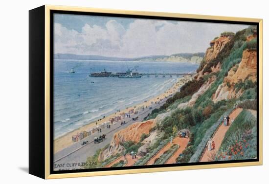 East Cliff and Zig Zag, Bournemouth-Alfred Robert Quinton-Framed Premier Image Canvas