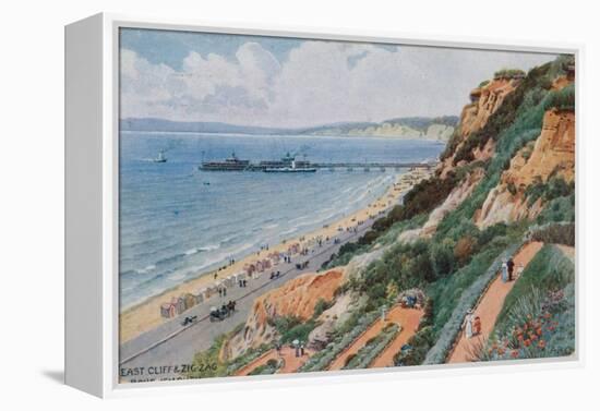 East Cliff and Zig Zag, Bournemouth-Alfred Robert Quinton-Framed Premier Image Canvas